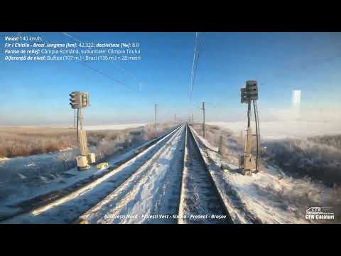 🚂🚃🚃🚃 Cab View București Nord - Brașov, 🛤️🍁⛰️ CFR Călători 🚂🚃🚃🚃🚃🚃🚃🚃