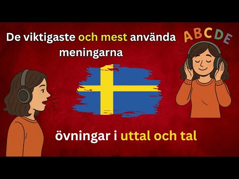 Lär dig svenska enkelt! De mest använda fraserna med övningar i uttal och tal