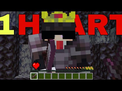 Insane Challenge: Surviving on 1 Heart in Minecraft SMP!