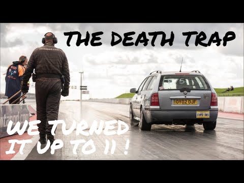 SLEEPER SKODA ESTATE GOES 11.4 @ 128 MPH !  1.8T OCTAVIA BIG TURBO NITROUS