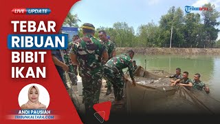 Gerakan Ketahanan Pangan 2023 HUT ke-78 TNI, Lantamal XIII Tarakan Tebar Ribuan Bibit Ikan