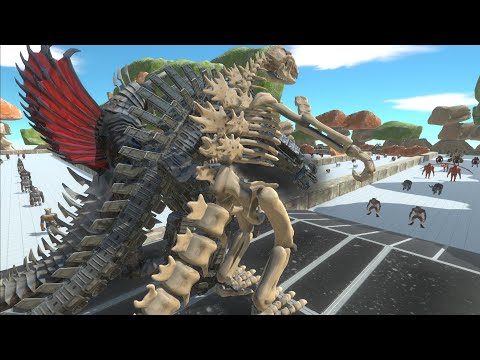 - 3X GODZILLA DEATH RUN  - Animal Revolt Battle Simulator