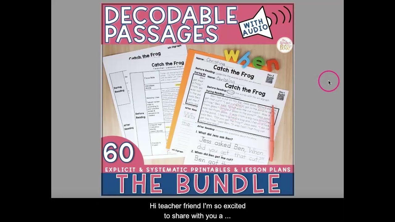 Decodable Passages Bundle Preview