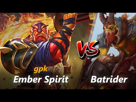 How to Ember Spirit mid vs Batrider (feat. gpk) | First 10 minutes