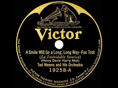 1924 Ted Weems - A Smile Will Go A Long, Long Way (instrumental)