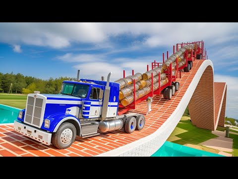 Cars vs Rollercoaster Bridge ▶️ BeamNG Drive