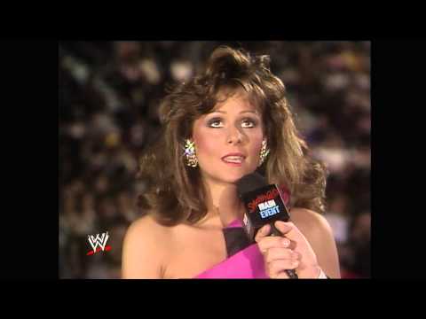 Miss Elizabeth decides whose corner she will be in at WrestleMania V: Saturday Night's Main Event, M