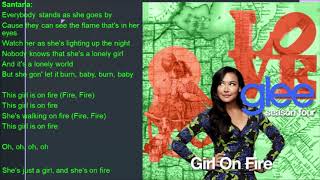 Girl On Fire Glee Lyrics