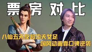 《八仙》五天反超《功夫女足》，真人喜剧票房领先，国风动画靠口碑逆袭 #八仙 #功夫女足 #周星驰 #迪丽热巴 #张小斐