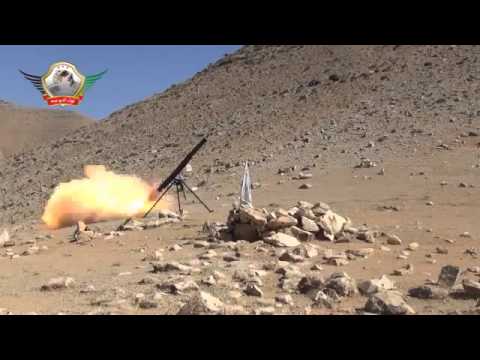 استهداف قوات النظام بصورايخ غراد من قبل لواء التوحيد في القصير في محافظة حمص