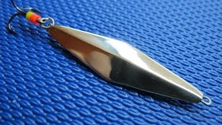 Как припаять крючок к зимней блесне