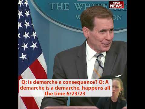 Kirby On China Demarche Over Biden Dictator Comments: "A Demarche Is A Demarche, Happens All The Time"