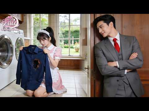 Poor Girl Ruins CEO’s Expensive Shirt&Thinks She’s Doomed,But He Sees It and Falls for Her Cuteness!