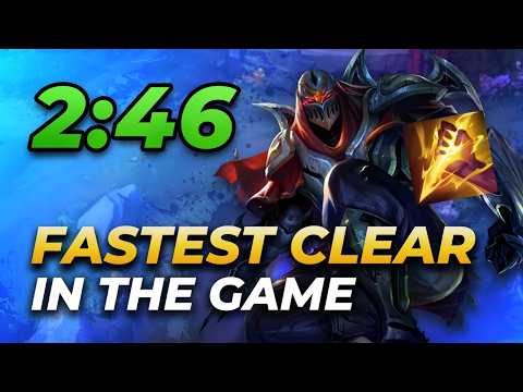 Zed now has the fastest clear in the game*