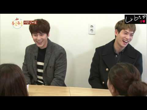 150410 두근두근 인도 사전인터뷰 규현&종현 컷 kyuhyun& jonghyun cut Advance of an interview