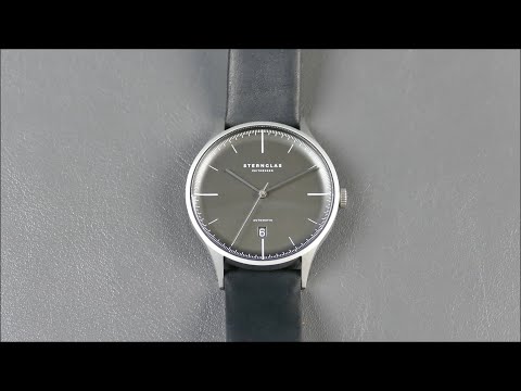 On the Wrist, from off the Cuff: STERNGLAS – Asthet anthracite, Thin German Bauhaus for under $500!