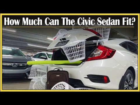 2016 - 2020 Honda Civic Cargo Space Review | Does A Larger Trunk Mean More Can Fit? | Trunk Review