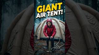 Download lagu Heavy rain camping in a GIANT air tent ⛈️ #shorts mp3
