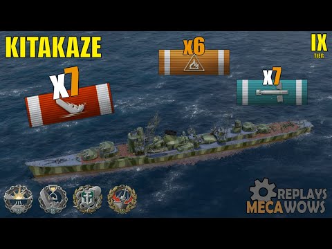 Kitakaze 7 Kills & 153k Damage | World of Warships Gameplay