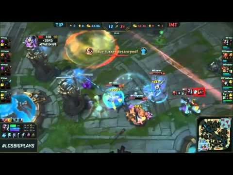 IMT Huni vs Team Impulse PentaKill - 2016 NA LCS Spring Season Week 9