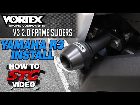 Vortex V3 2.0 Frame Sliders Install on a 15-17 Yamaha R3 | Sportbiketrackgear.com