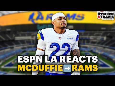 Rams Return To F--- Them Picks Mentality! Welcome To LA, Trent McDuffie! - ESPN LA Reacts