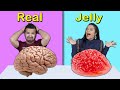 Real Vs Jelly Food Food Challenge | Food Challenge India | Hungry Birds