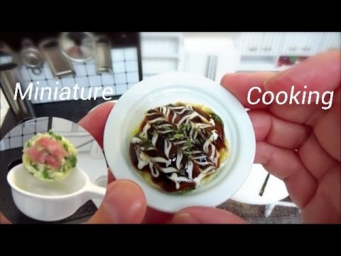 Miniature Cooking #3-ミニチュア料理-『お好み焼き-Japanese-style pancake-』Edible Tiny Food Tiny Kitchen Mini Food Video