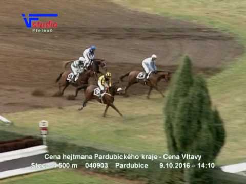 9. 10. 2016 - 5. dostih - Cena hejtmana Pardubického kraje - Cena Vltavy