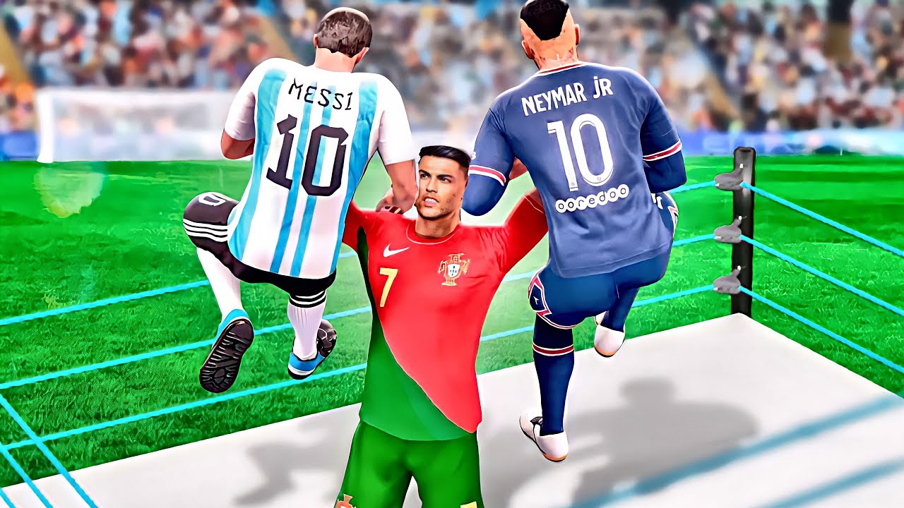 RONALDO vs MESSI vs NEYMAR vs MBAPPE - O ULTIMO SOBREVIVENTE GANHA!