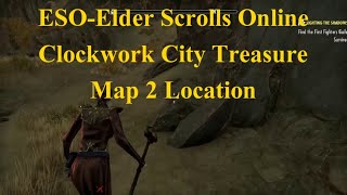 ESO-Elder Scrolls Online Clockwork City Treasure Map 2 Location