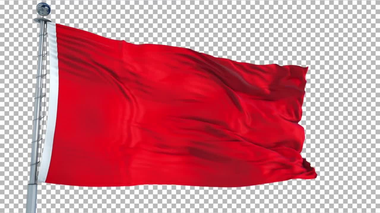 Red Flag Animation  Stock Motion Graphics