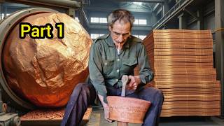 ✔This Is What Happens When a Master Forges a Copper Pot by Hand