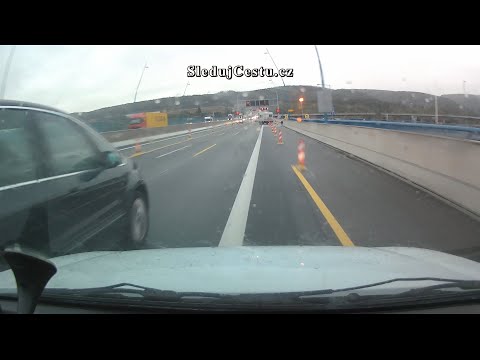 Radotínský most - Vytlačení z vozovky