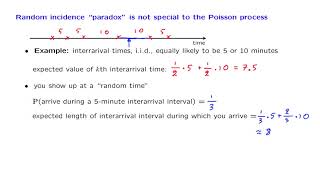 L23.8 Random Incidence in a Non-Poisson Process