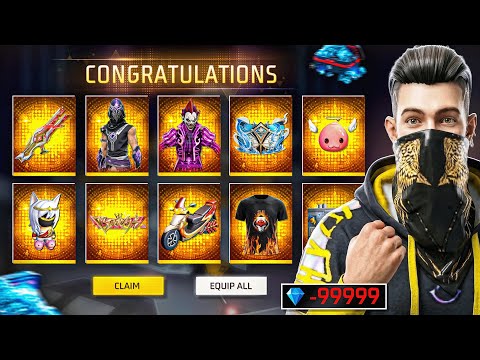 Buying Everything 🤑 -99999 Diamonds 😱 Garena Free Fire