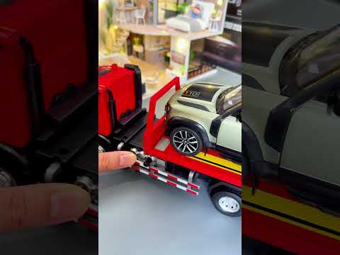Tow Truck Model – Bringing Damaged Car for Repair!  #zincars #automobile #toys #truck