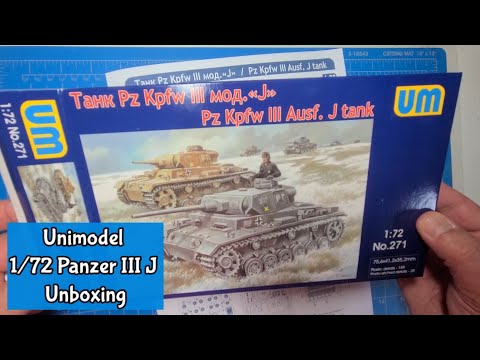 Unimodel 1/72 Panzer III J Unboxing