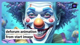 Deforum animation from start image with ComfyUI AI