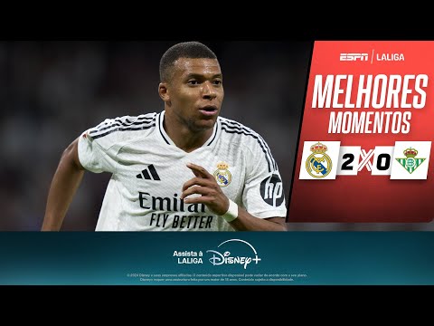 Gols e lances de Real Madrid x Betis