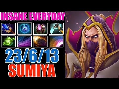 INSANE EVERYDAY - Sumiya 6k MMR Plays Invoker MADE 23 KILLS WITH Refresher and Others - Dota 2