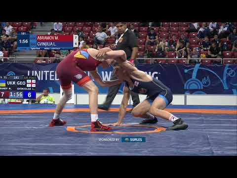 1/8 FS - 51 kg: M. ABRAMOV (UKR) v. L. GVINJILIA (GEO)