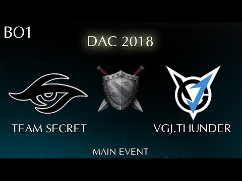 Secret vs VGJ.T Highlights DAC 2018 Major Main Event | Secret vs VGJ Thunder