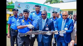 Nigeria Police Hand Over Seized Weapons to Arms Control Centre