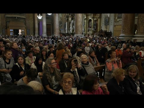 Mass paying tribute to Pope Francis in Buenos Aires, in the San Jose de Flores Basilica | AFP