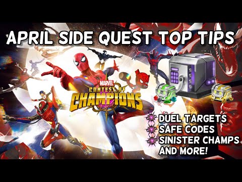 Codes, Objectives, Champ Reveals and More | April Side Quest Guide | Marvel Contest of Champions