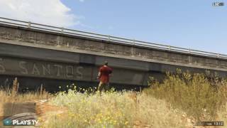 GTA 5 Numbers on freeway - Trevor stops to take a leak
