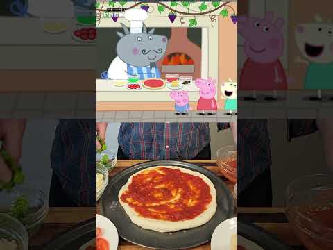 Pig Out On Peppa's Picture Perfect Pizza! 🤤 #shorts #peppa #pizza #italianfood