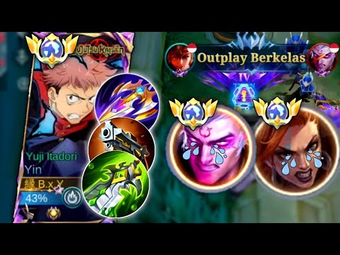 YIN VS PHOVEUS AND HILDA HARD GAME ‼️HOW TO FIGHT PHOVEUS EXP LANE - MOBILE LEGENDS