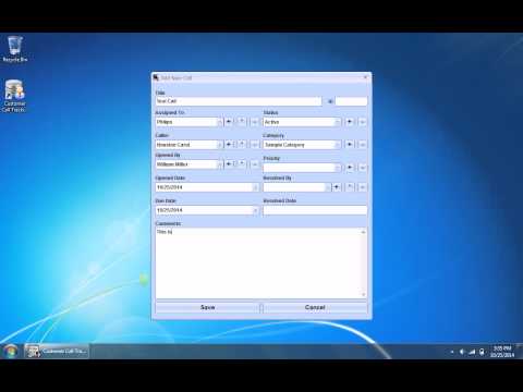 Customer Call Tracking Database Software